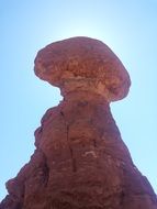 unusual red rock in a national park in Utah