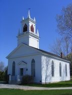 white Church on a sunny day