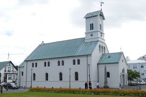 buildings in the historical center of Reykjavik