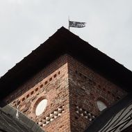 historical castle building made of brick