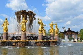 peoples' friendship fountain Moscow Russia