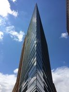 triangular facade of a building in berlin