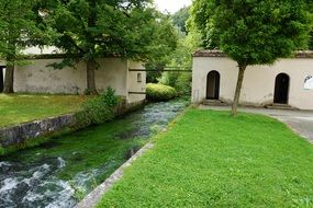small pond in Zwiefalten park
