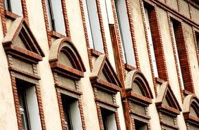 gaily decorated building facade