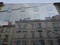 mirror facade in Graz