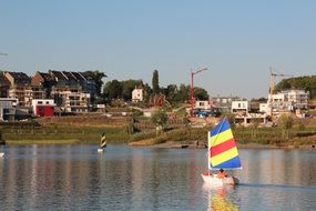 Sailing boat on a Phoenix Lake