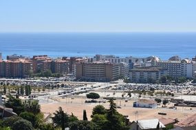 top View of town at Sea, spain, Santa Susanna