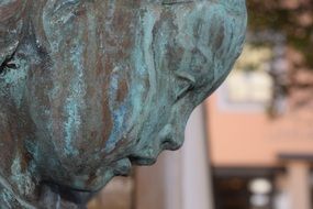 Bronze Statue Profile