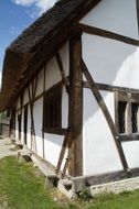 half-timbered stall in Bach Ritterburg