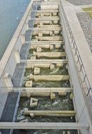 fish ladder in the reservoir