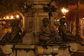 Night Fountain Of Bratislava