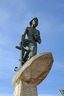 monument to the fisherman under a clear sky