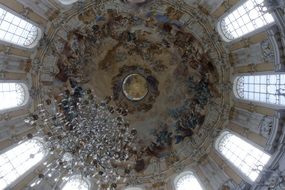 vaults of the monastery by architect Enrico Zucalli