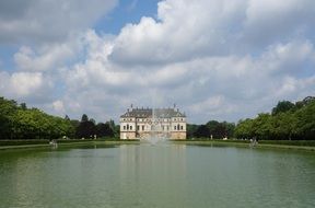 lake near the castle in dresden