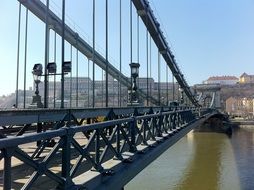 bridge over the river in budapest