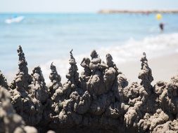 sandburg castle sand towers