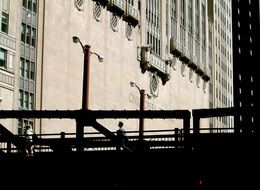 facade of the city building in Chicago