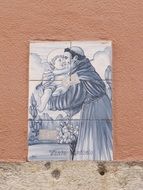 ceramic painting on the wall in portugal