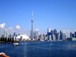 view from water of toronto