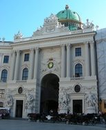 Dome of Michaelertrakt, Entrance to the Castle Hofburg, austria, Vienna