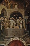 painting of walls in St. Vladimir's Cathedral