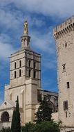 view of cathedral of Avignon