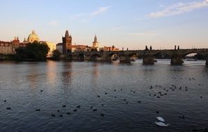 Charles Bridge is a landmark Prague