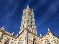 medieval tower on a building in italy