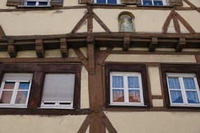 old fachwerkhaus on the road