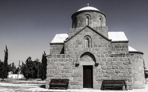 stone building of an orthodox church