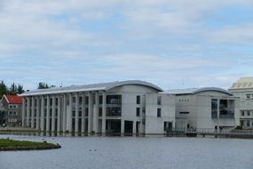 modern townhall in Reykjavik