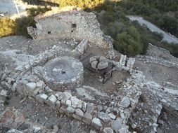 ruins of a historical village in Tuscany