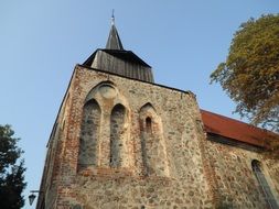 village church with natural stone