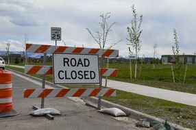 Road Closed Sidewalk