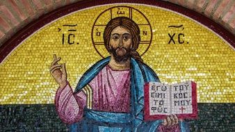 mosaic picture of Jesus