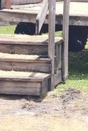 sunny farm stairs