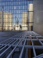 facade of the national library in Paris by dominique perrault