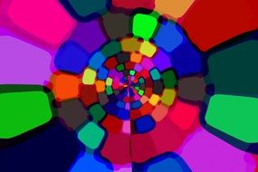 Background Colorful Rings Circle