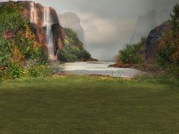 Background Composing Water