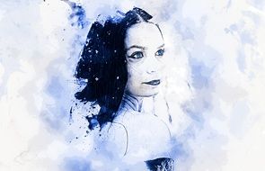 Ice Snow Woman Winter Portrait