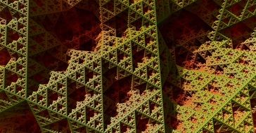 fractal pattern of triangles