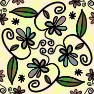 background with repeating floral background