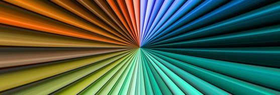 abstract pattern with rainbow lines