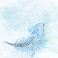 Feather Scrapbook Background