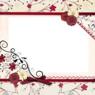 ornamental frame for scrapbooking