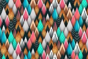 background with colorful triangles