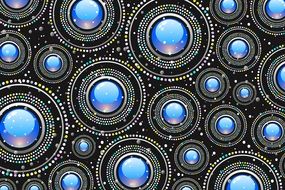 Background Abstract Glossy Blue
