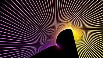 background with yellow purple rays