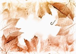 Bokeh Autumn Umbrella Color