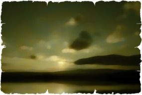 background with blurred landscape